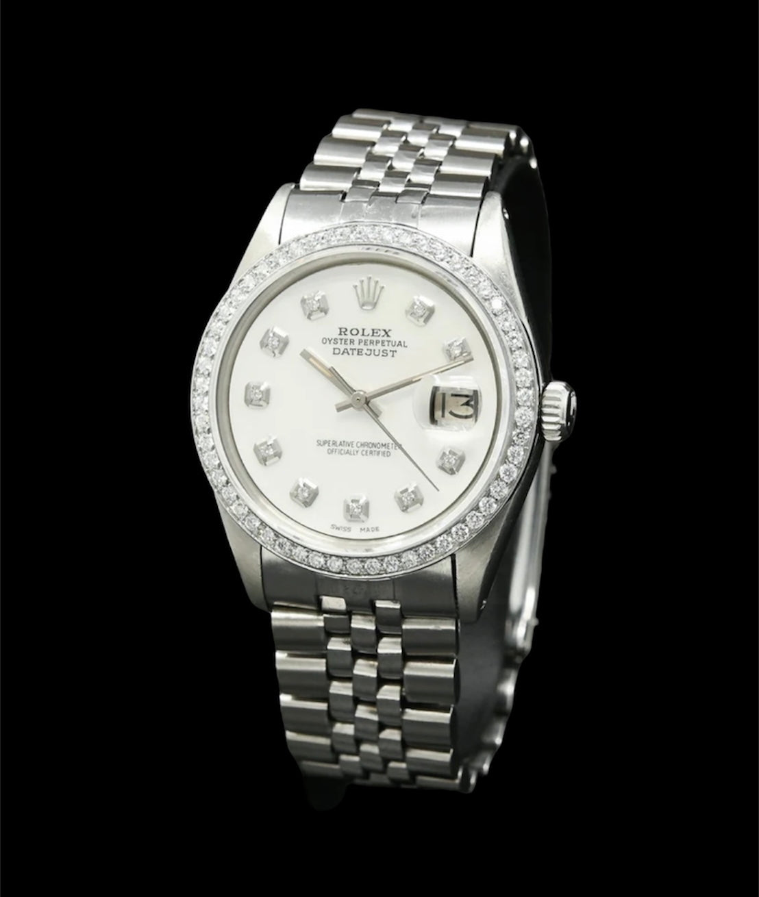 Rolex Datejust 36mm Acier | 10 Diamants ⚪