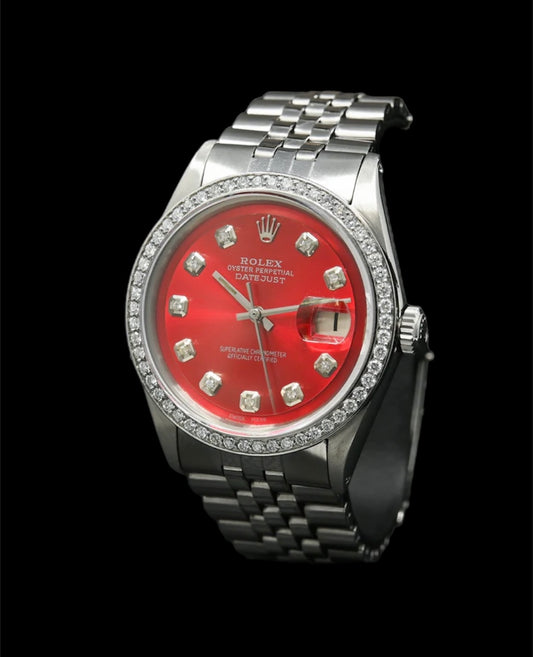 Rolex Datejust 36mm Acier | 10 Diamants 🔴