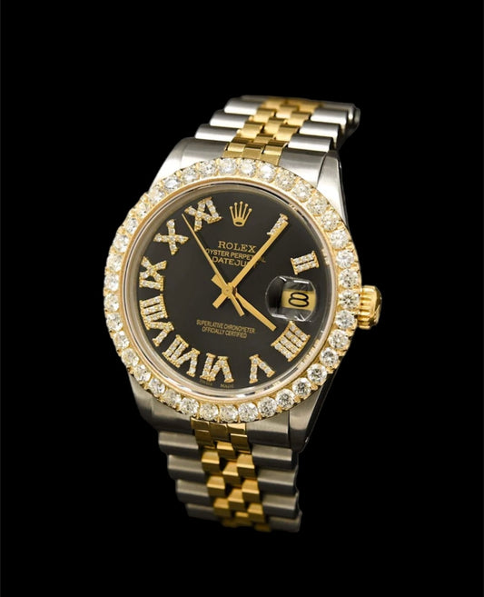 Rolex Datejust 36mm Or et Acier | Chiffre Romain ⚫