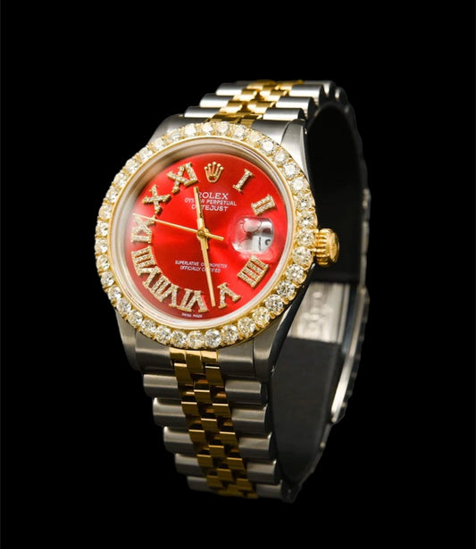 Rolex Datjust 36mm Or et Acier | Chiffre Romain 🔴