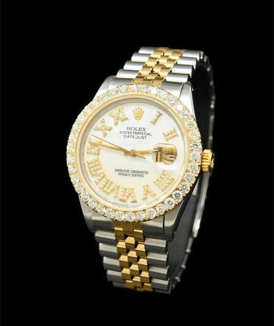Rolex Datejust 36mm Or et Acier | Chiffre Romain ⚪