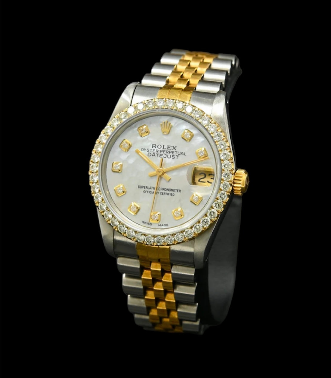 Rolex Datejust 36mm Or et Acier | 10 Diamants ⚪