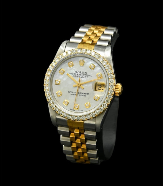 Rolex Datejust 36mm Or et Acier | 10 Diamants ⚪