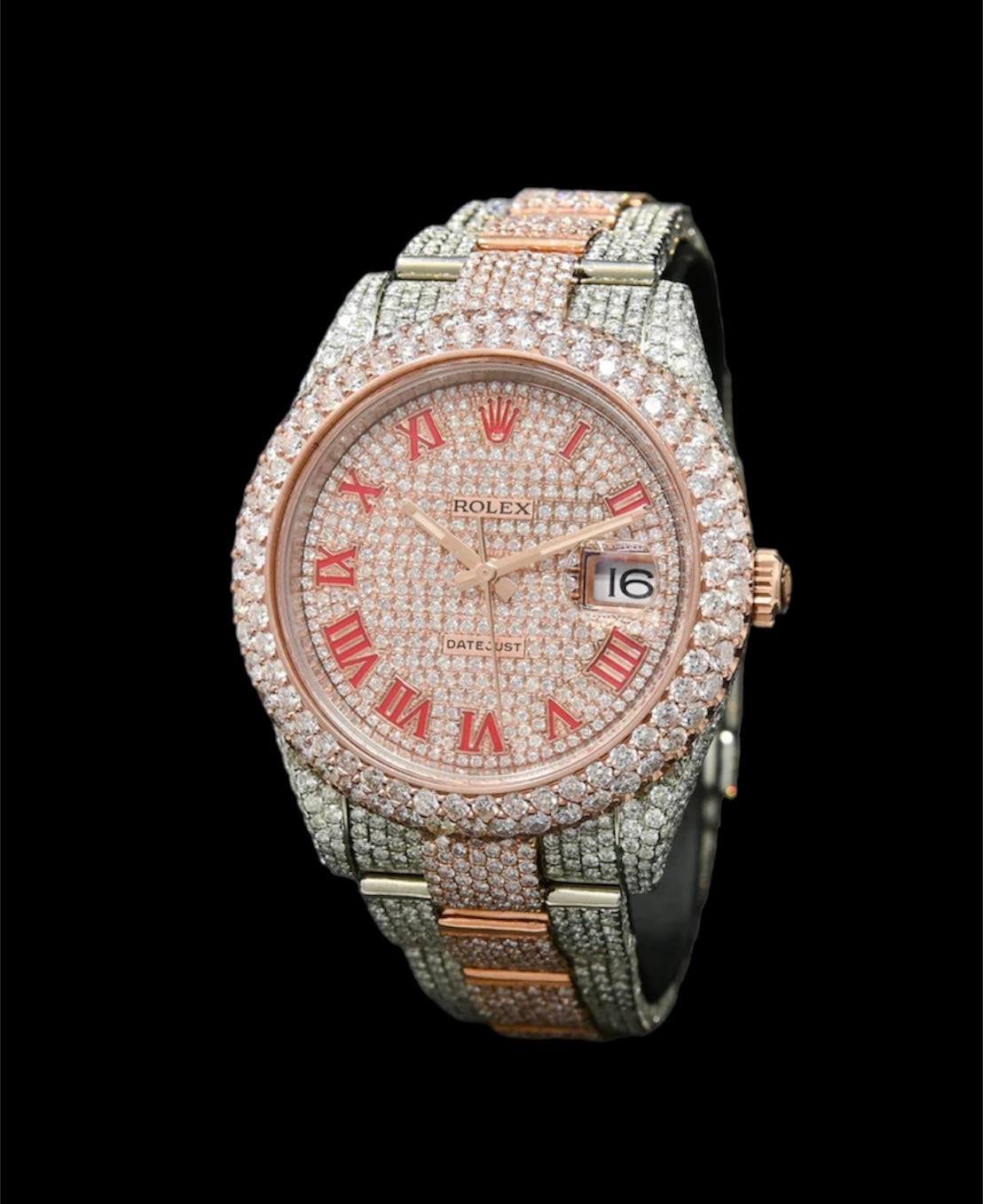 Rolex Datejust 41mm Or Rose et Acier | Custom Chiffre Romain 🔴