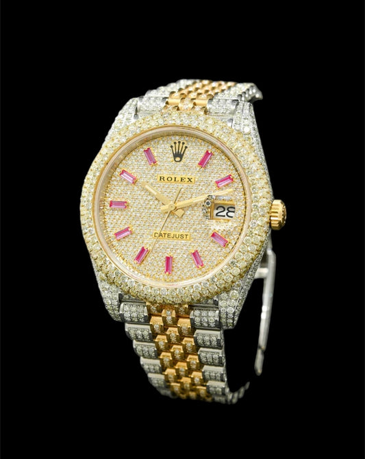 Rolex Datejus 2 Tons 41mm Or et Acier | Full diamants 🟡