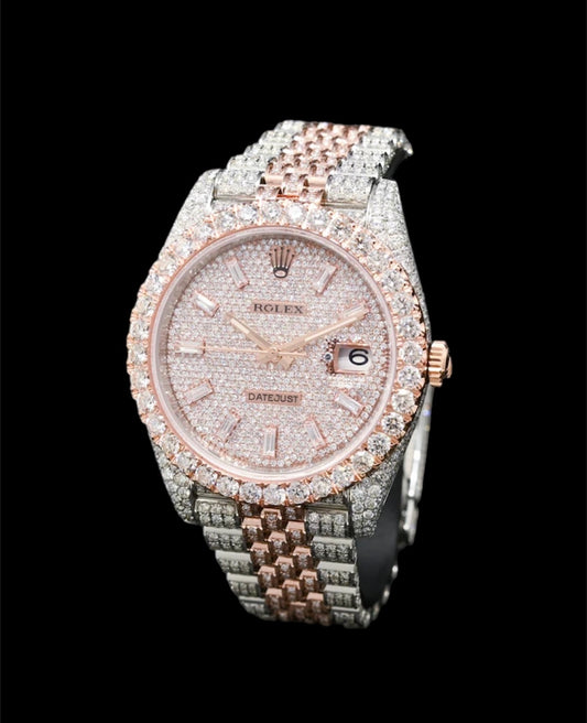 Rolex Datejust 41mm Or Rose et Acier | Full Diamants 💎