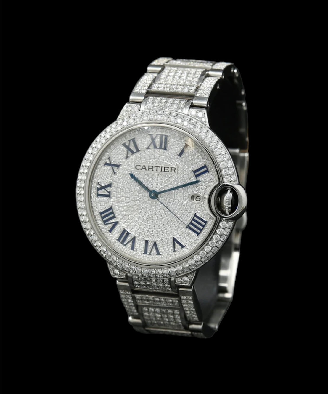 Cartier Ballon Bleu | Chiffre Romain | Full Diamants 🔘