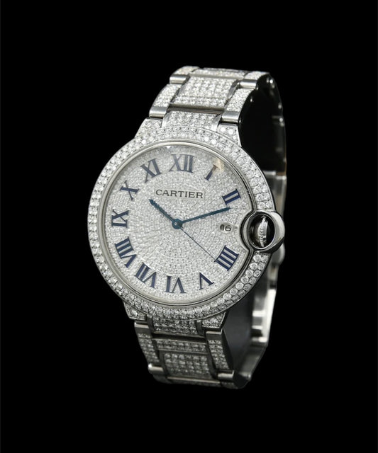 Cartier Ballon Bleu | Chiffre Romain | Full Diamants 🔘