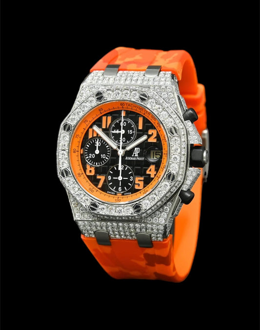Audemars Piguet Royal Oak Offshore Volcano | Custom Diamants 🟠