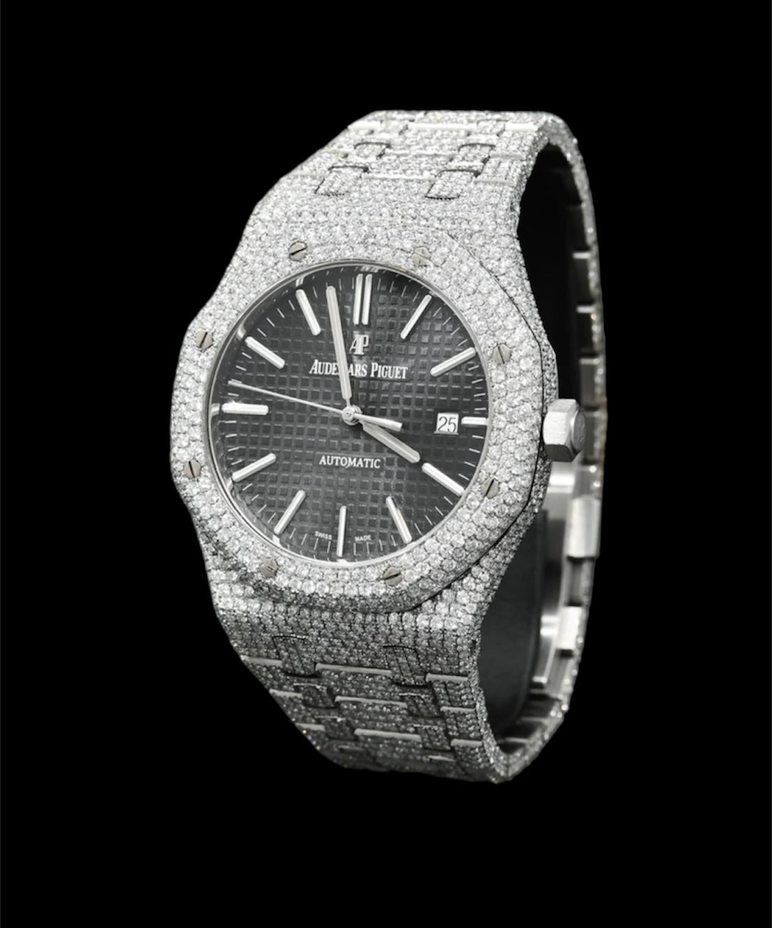 Audemars Piguet Royal Oak 41mm Noir | Custom Diamants ⚫