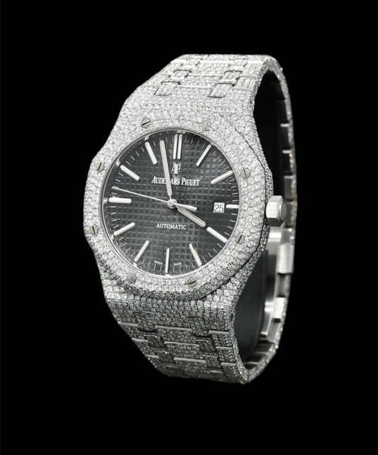 Audemars Piguet Royal Oak 41mm Noir | Custom Diamants ⚫