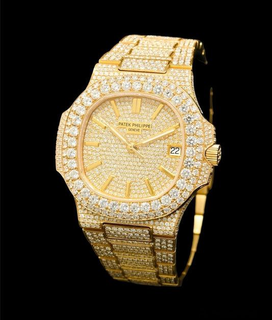 Patek Philippe Nautilus Or Jaune 18K | Full Diamants 🟡