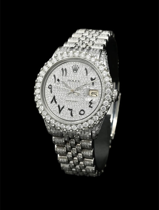 Rolex Datejust 36mm Acier | Full Diamants 🔘