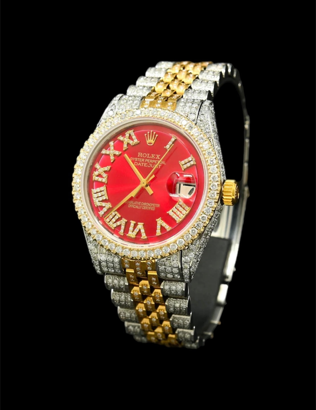 Rolex Datejust 36mm Or et Acier | Full Diamants 🔴