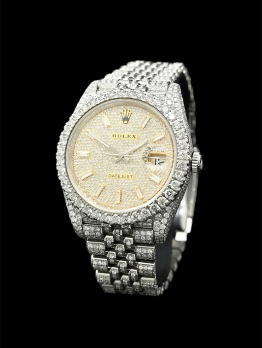 Rolex Datejust Jubilee 41mm Acier | Full Diamants 🔘