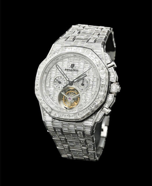Audemars Piguet Roayal Oak Offshore Tourbillon | Emerald Cut | Full Diamants 💎